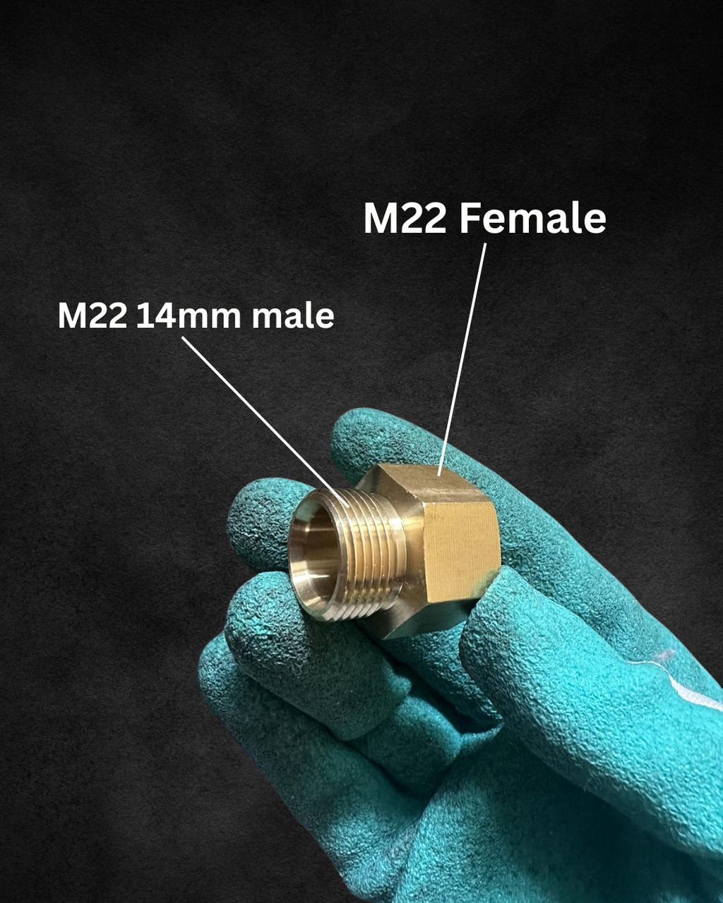 FGDCHNJ Pressure Washer Coupler Adapter, M22-15mm - M22-14mm (male)