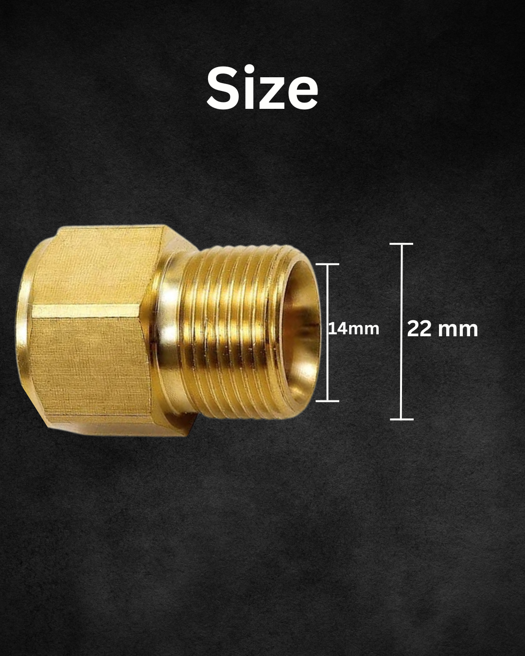 FGDCHNJ Pressure Washer Coupler Adapter, M22-15mm - M22-14mm (male)