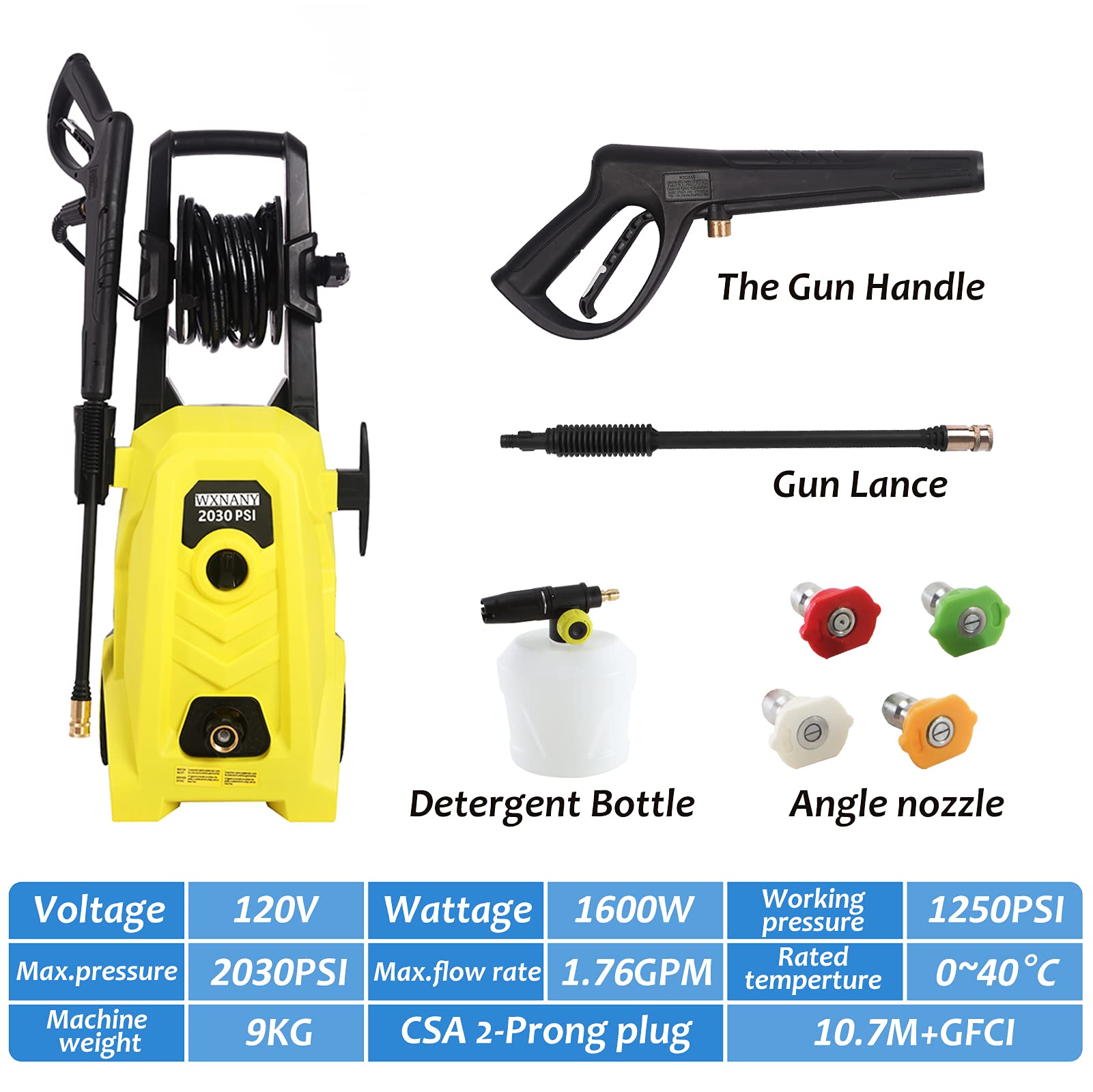 WXNANY-2030PSI Pressure Washer