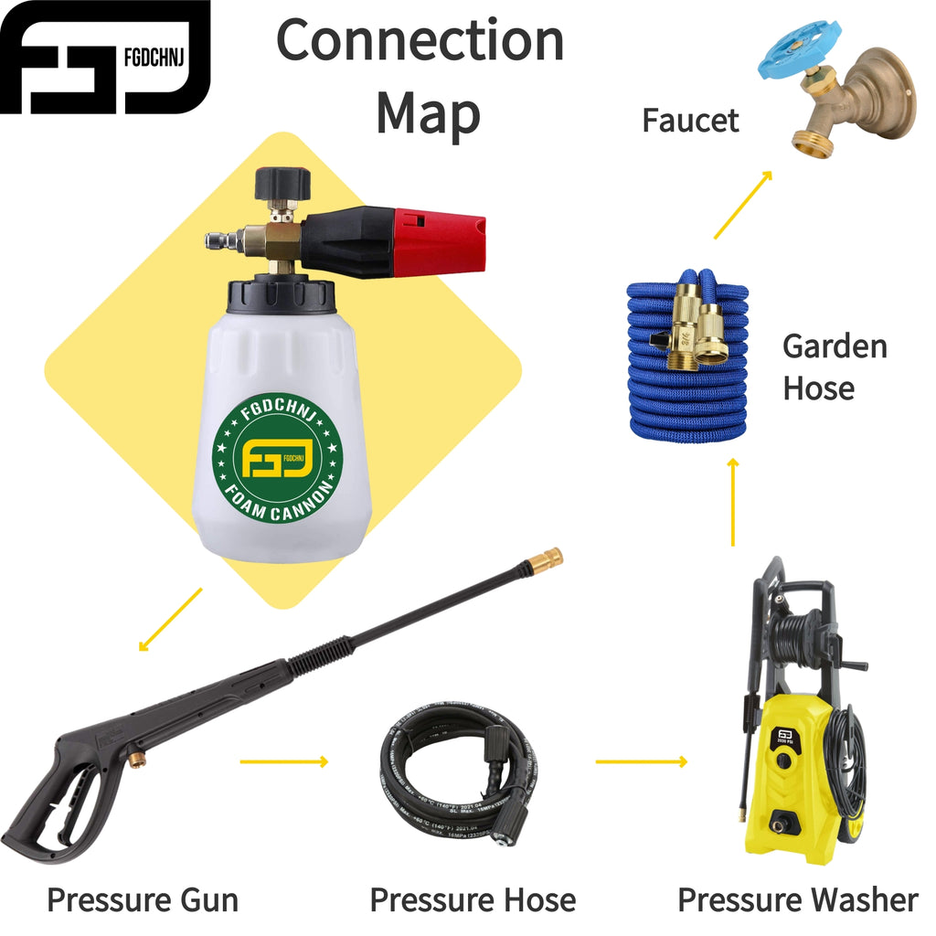 Pressure Washer Foam Cannon 1L