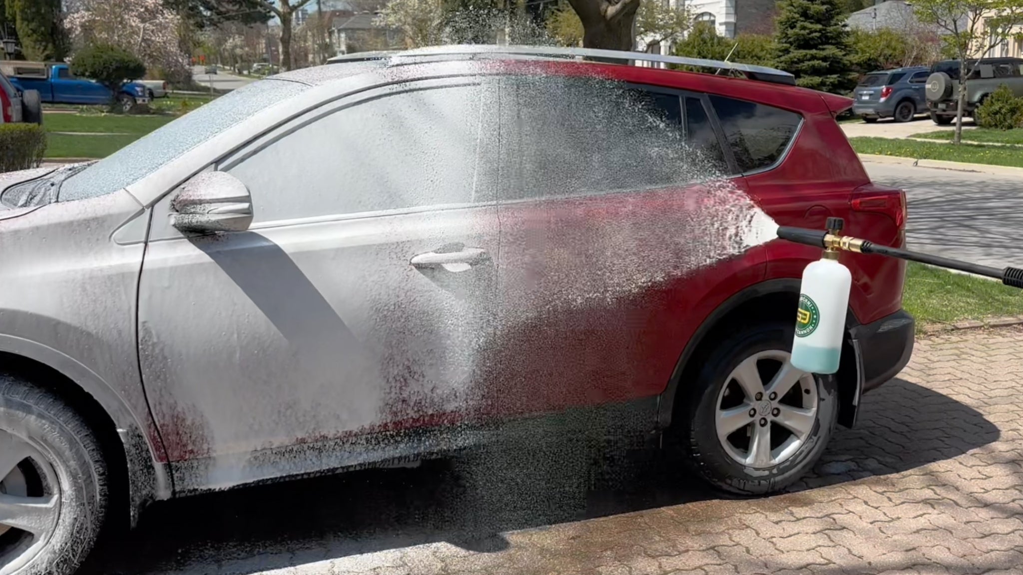 Pressure Washer Foam Cannon with 1/4” Quick Connector, 1 Liter Bottle, Car Wash Foam Gun