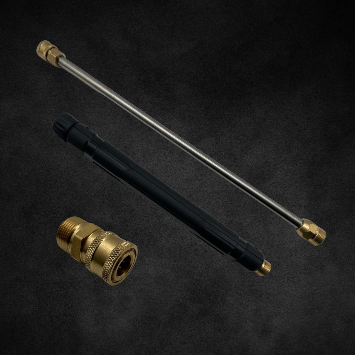 FGDCHNJ Pressure Washer Extension Wand Set – 17” M22-1.5 + 13.5” Quick Connect Spray Lance with M22 to 1/4” Adapter